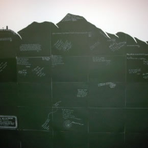 En el Avila es la cosa | Instalación - Happening | Cartulina y marcadores | 2005