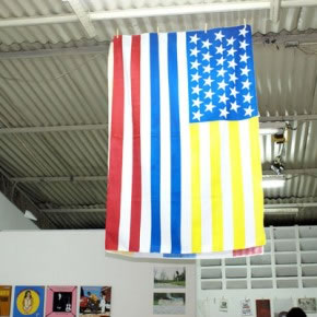 Gabriel Castillo | Bandera Estados Unidos - Colombia | 2007 | tela