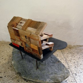 Aquiles Segovia | Canódromo | 2013 | Ensamblaje de madera | 27 x 38 x 17 cm