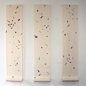 N-S, N-S I, N-S II | 2013 | 220 x 47 cm c/u | Técnica mixta