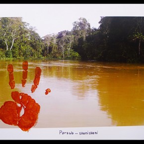 Parawa-Shanishani (Orinoco- y caño Shanishani) | 2012-2013 | Fotografía intervenida con acrílico | Serie de 3 | 48 x 32 cm