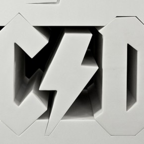 AC/DC 40th Anniversary “Hard as a Rock” (Detalle) | 2013 | 70 x 100 x 40 cm / 27.5 x 39.3 x 15.7 pulgadas | Colaboración con Factum Art | Mármol de carrara | Edición del 40 aniversario de AC/DC