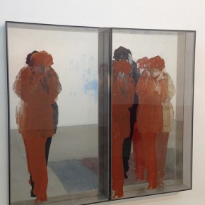 Ana María Mazzei | Progresión real virtual | 1972 | Serigrafía sobre acrílico y espejo | 2 piezas | 124 x 69,5 x 12 cm c/u