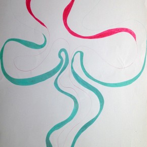 11. Lineas Trinitarias 2 | 1972 | Tinta china sobre papel | 70 x 50 cm