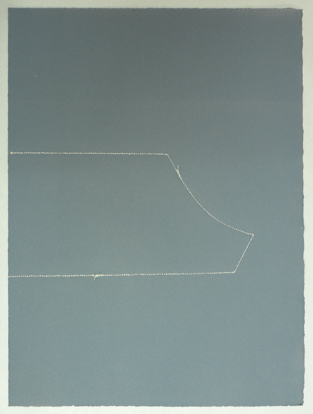 Leonardo Nieves | Piezas de archivo 10:14.4 | 2013 | Dibujo Costura / Monotipo | 38 x 28 cm
