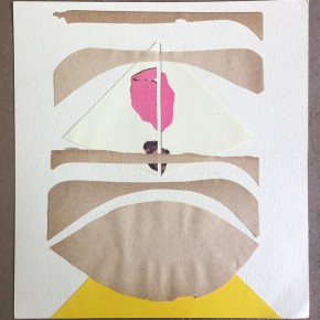 Fabián Salazar | Mnaure 1 | 2013 | Impresión en cartulina Bristol y remanentes, sobre papel fabriano de 220 gr | 27.9 x 25.9 cm
