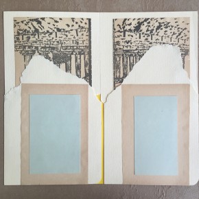 Fabián Salazar | Salvat 4 | 2013 | Cartulinas y guardas de libros sobre papel fabriano de 220 gr | 31.6 x 28 cm